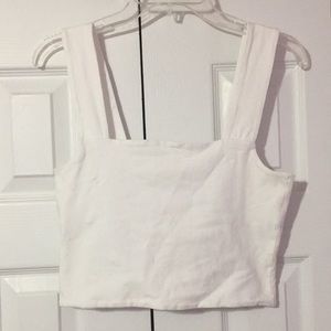 Wide strap crop top
